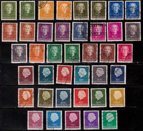 Netherlands Group of Queen Juliana Great Stamps