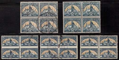 Union of South Africa- Local Motives - Goldmine 1941 Not Check Great Blocks