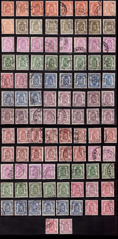Belgium-Selection of Stamps Fine Used  Great Stamp High CV