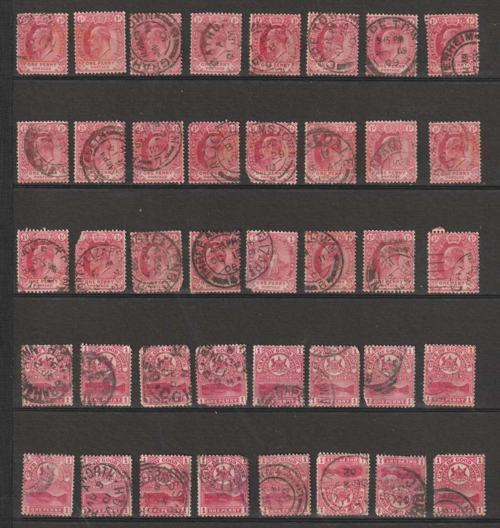 Cape of Good Hope Lot Different Shades (Not Checked)