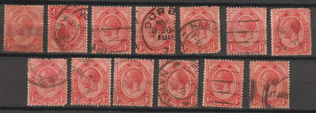 Union of South Africa Lot Diffrent Shades (Great Stamps)