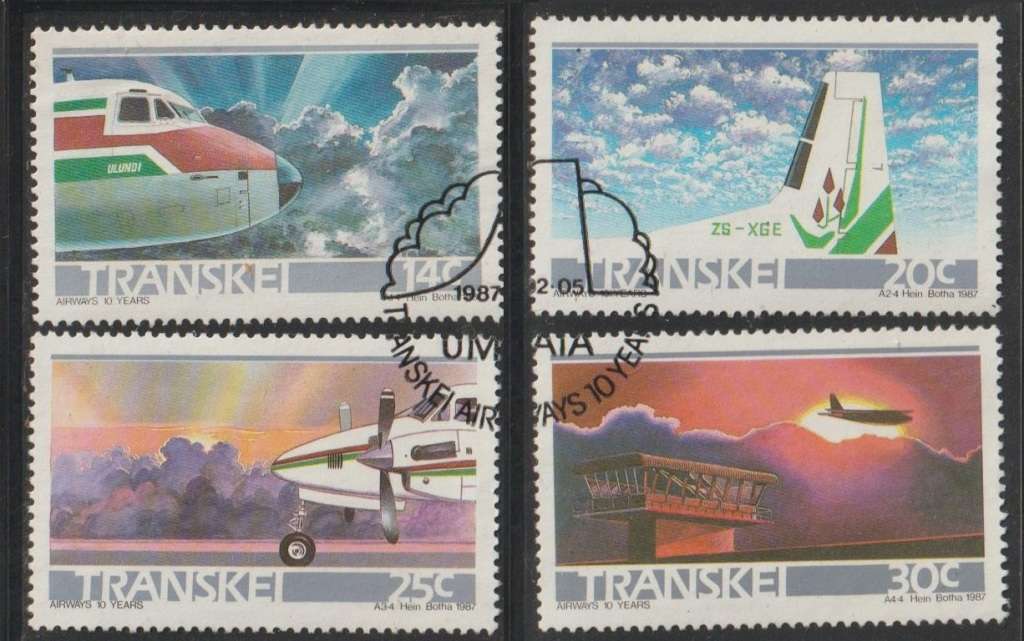 Transkei The 10th Anniversary of Airline Transkei Airways 1987 CV R45+