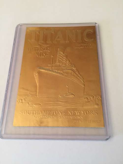 23 KARAT GOLD COLLECIBLE-TITANIC