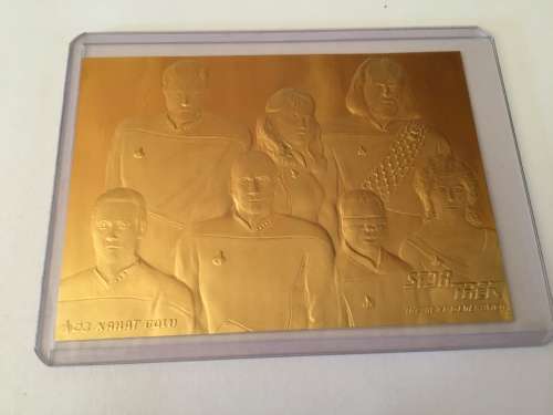 STUNNING  23KARAT REAL GOLD COLLECTIBLE STAR TREK