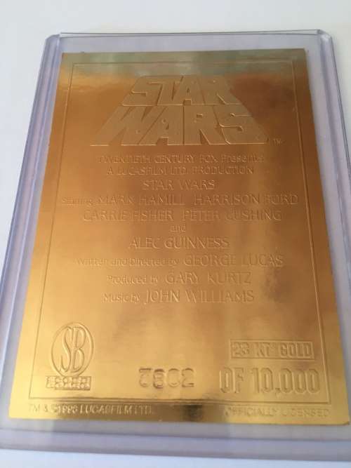 23 KARAT GOLD COLLECIBLE- STAR WARS