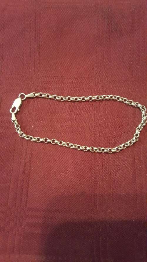 STUNNING! STERLING SILVER BRACELET 23CM LONG 4.8G