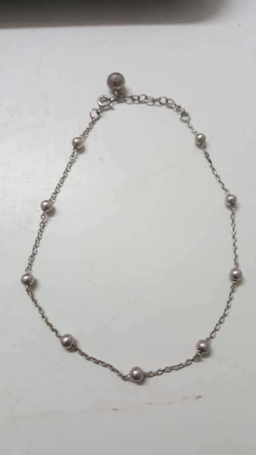 GORGEOUS anklet/bracelet sterling silver 27cm