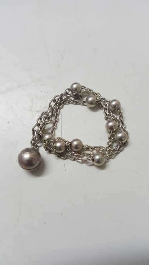 GORGEOUS anklet/bracelet sterling silver 27cm