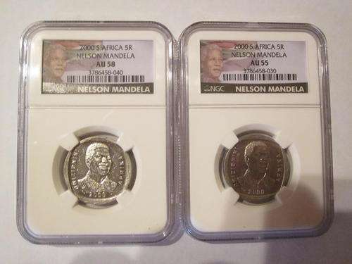 2000 MANDELA AU 55 AND AU58 1 BID TO TAKE BOTH