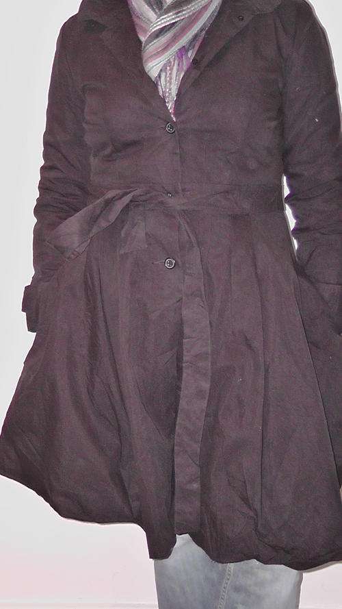 Naf Naf Ladies Imported Black Flare Bottom jacket 71% cotton