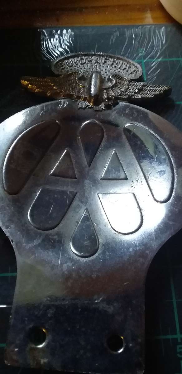 Vintage AA Car Badge.