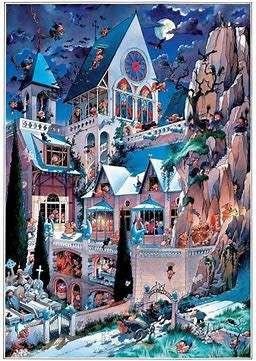 Heye `Castle of Horror` 2 000 piece puzzle by Loup