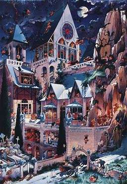 Heye `Castle of Horror` 2 000 piece puzzle by Loup