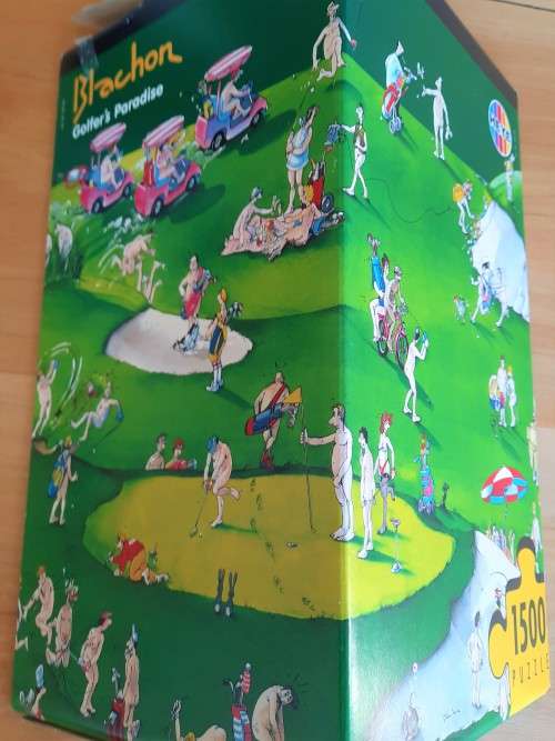 Heye Golfers Paradise 1 500 piece puzzle by artist Blachon, adult puzzle