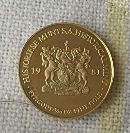 1981  1/20 fine gold Jan van Riebeeck