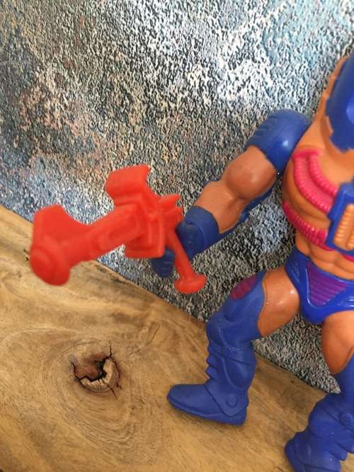 1982 Original Man-E-Faces Complete With Laser gun Motu Masters Of The Universe
