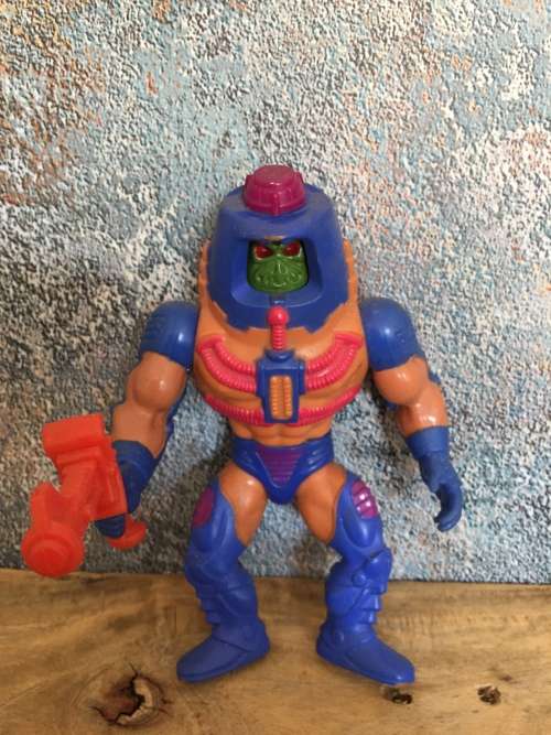 1982 Original Man-E-Faces Complete With Laser gun Motu Masters Of The Universe