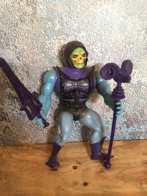 1983 Original Battle Armor Skeletor Complete With Staff And Sword Motu Masters Of The Universe