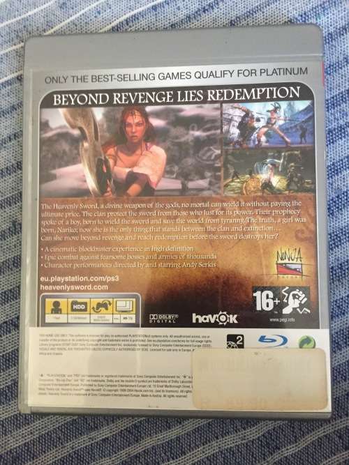 Heavenly Sword Playstation 3 game