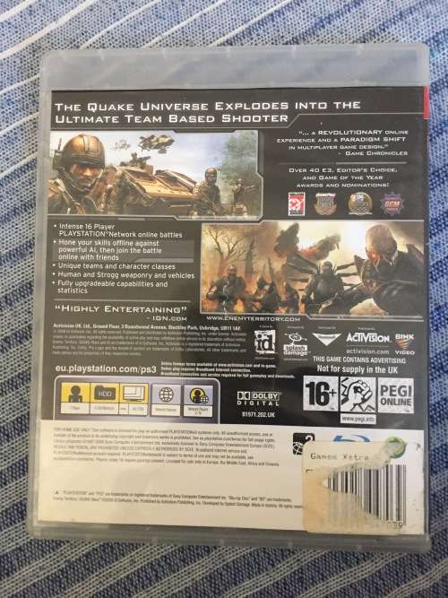 Quake Wars PlayStation 3 game