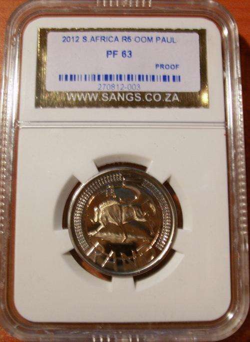 *** HIGH GRADE & ONLY 1 AVALIABLE!!! ** 2012 OOM PAUL MINTMARKED R5 GRADED PF63 BY SANGS ***