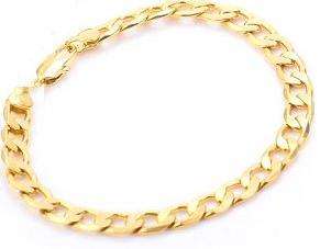 *** LOVELY MENS 18K GOLD FIGARO STYLE  BRACELET -- 20CM LENGHT & 5MM WIDE!!!  ** LIMITED STOCK!!! **