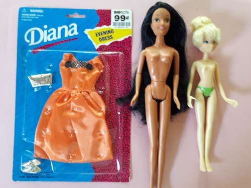 Disney dolls and barbie items