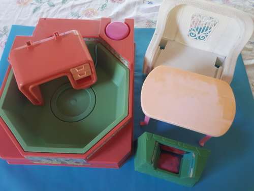 Vintage Barbie furniture parts