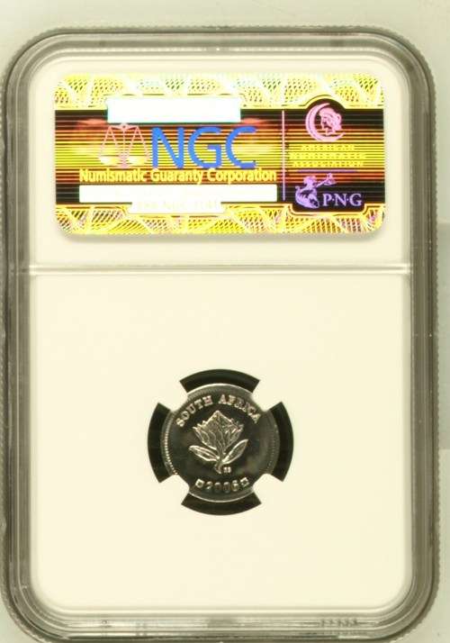 2006 RSA Silver 2,5c NGC graded MS66 Secretary Bird - Flypress