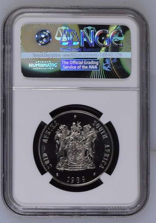 1989 R1 South Africa NGC graded PF65 Ultra Cameo