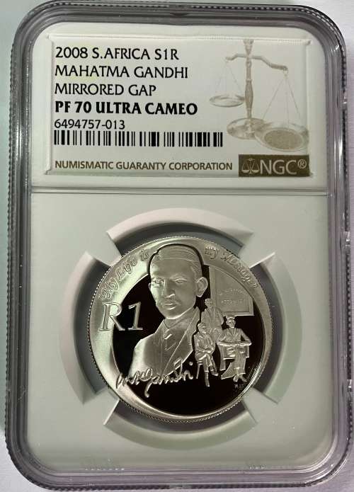 NEW VARIETIES!!! 2008 SR1 Gandhi both varieties graded PF70UC