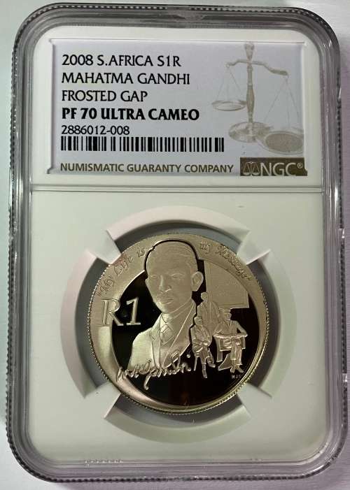 NEW VARIETIES!!! 2008 SR1 Gandhi both varieties graded PF70UC