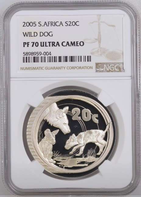 2005 S20c Wild dog - NGC Graded PF70 Ultra Cameo