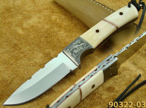 HANDMADE 440C JAPANESE STEEL HUNTING KNIFE