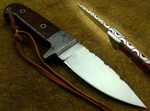 HANDMADE 440C JAPANESE STEEL HUNTING KNIFE FULL TANG