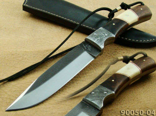 HANDMADE FILE STEEL HUNTING KNIFE FULL TANG