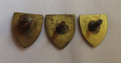 SA ENGINEERS CENTRE'S FOR BERET BADGES- 3 SOLD TOGETHER