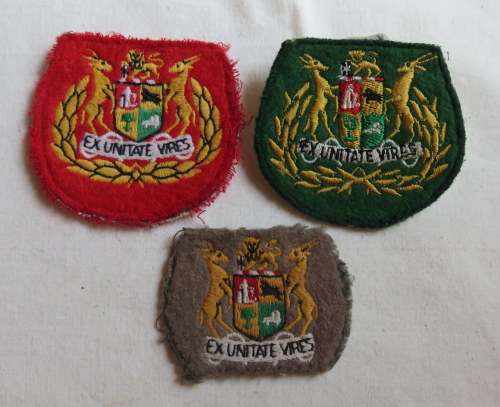 SA ARMY SELECTION OF 3 SERGEANT MAJOR RANK BADGES