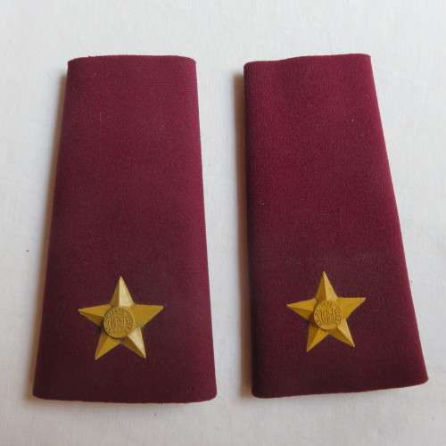 SA MEDICAL CORPS SHOULDER BOARD PAIR FOR 2ND LIEUTENANT