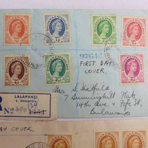 RHODESIA FDC X 2 & ONE POST CARD-SOLD TOGETHER