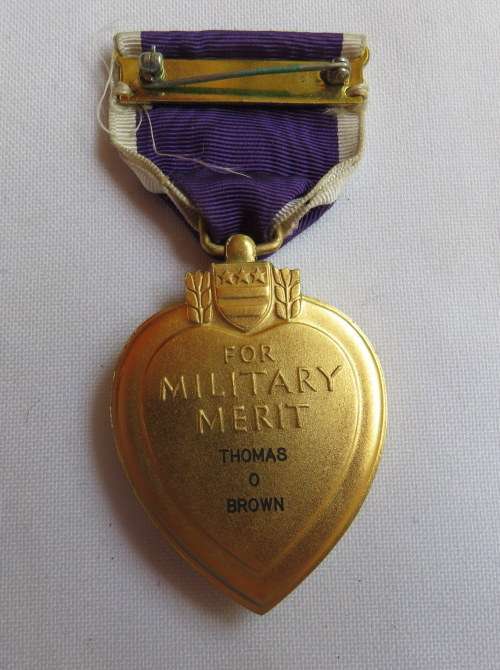 NAMED US PURPLE HEART TO THOMAS O BROWN- ORIGINAL