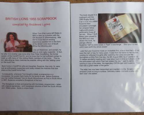 BRITISH ISLES VERSUS SOUTH AFRICA PLAYER SIGNED RUGBY BALL WITH 26 ORIGINAL SIGNATURES-WITH THIS BR