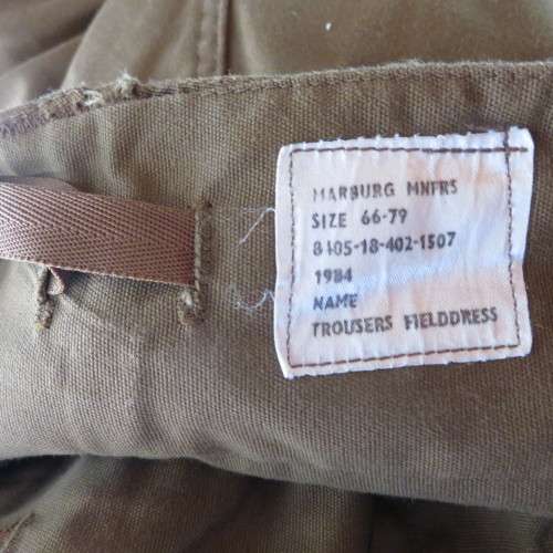 SADF BORDER WAR PERIOD SELECTION OF ITEMS SOLD TOGETHER-NUTRIA SHIRT(LONG SLEEVE) SIZE MEDIUM/NUTRIA