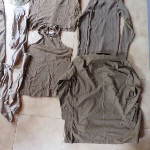 SADF BORDER WAR PERIOD SELECTION OF ITEMS SOLD TOGETHER-NUTRIA SHIRT(LONG SLEEVE) SIZE MEDIUM/NUTRIA