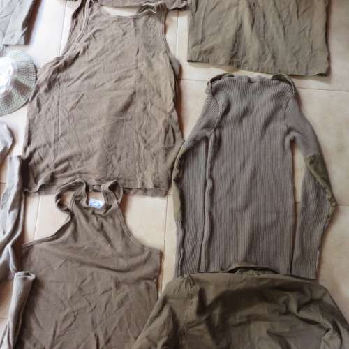 SADF BORDER WAR PERIOD SELECTION OF ITEMS SOLD TOGETHER-NUTRIA SHIRT(LONG SLEEVE) SIZE MEDIUM/NUTRIA