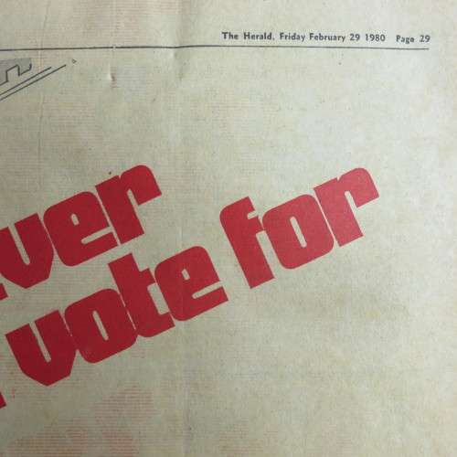 RHODESIAN HEROLD DATED FRIDAY FEBR 29 1980