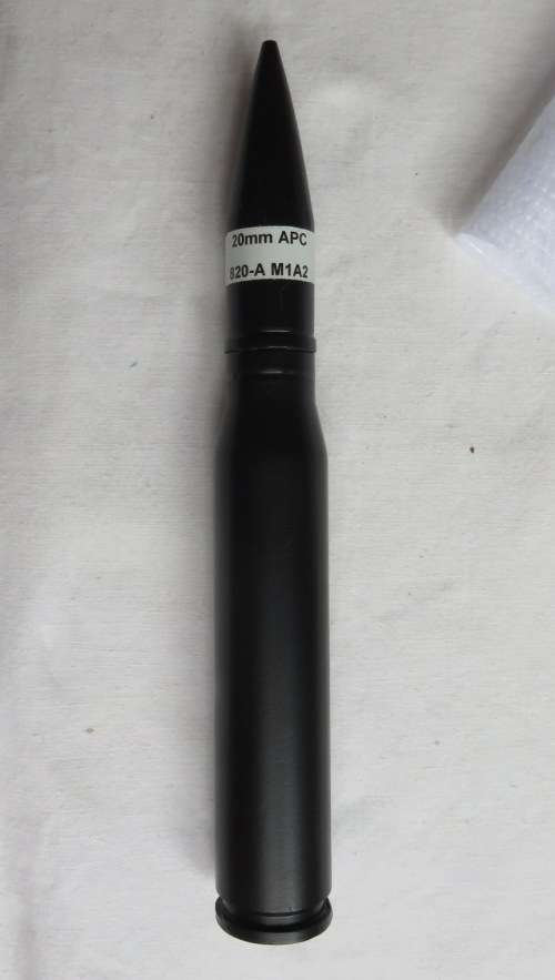 20 MM ROUND-DEACTIVATED DUMMY ROUND-HEIGHT 215MM