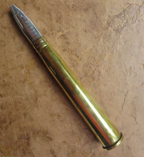 40 MM BOFORS GUN ROUND (DEACTIVATED) DATED 1953-HEIGHT 45CM-DIAMETER AT BASE 62MM