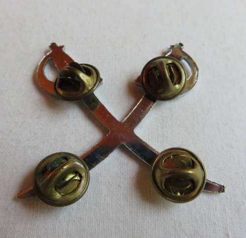 SADF ASSISTANT PTI CHROMED PROFICIENCY BADGE- 4 PINS