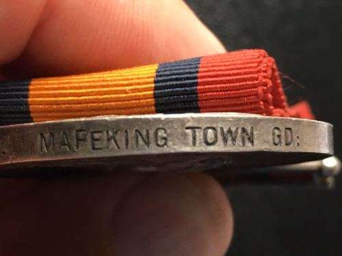 BOER WAR QSA MEDAL TO W BIRCH MAFEKING TOWN GUARD WITH DEFENCE OF MAFEKING CLASP-CORRECTLY NAMED &
